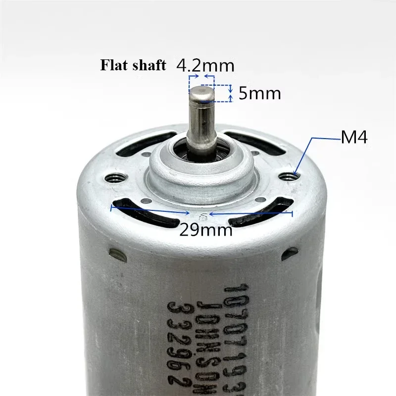 Двигатель JOHNSON 1070719 RS-755 DC 6V 12V 18V 24V 4750 об/мин передний шарикоподшипник Micro 42 мм