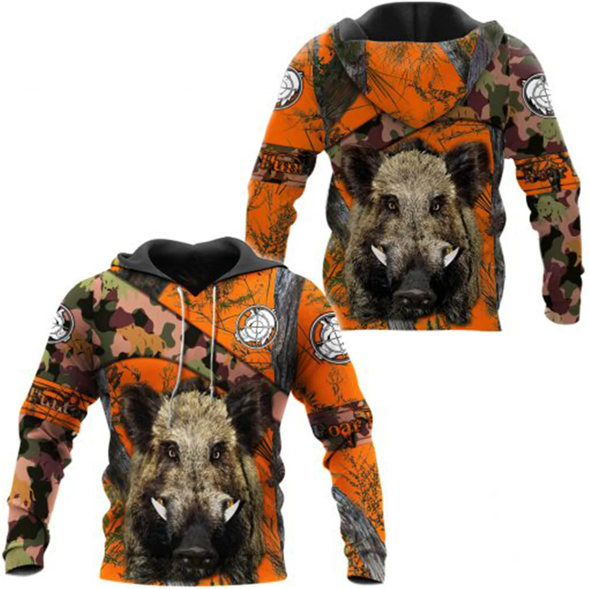 

Boar Hunting Orange Camo 3D Printed Jacket Men/Women Harajuku Hoodie Unisex Casual Streetwear Sweatshirt Pullover Sudaderas