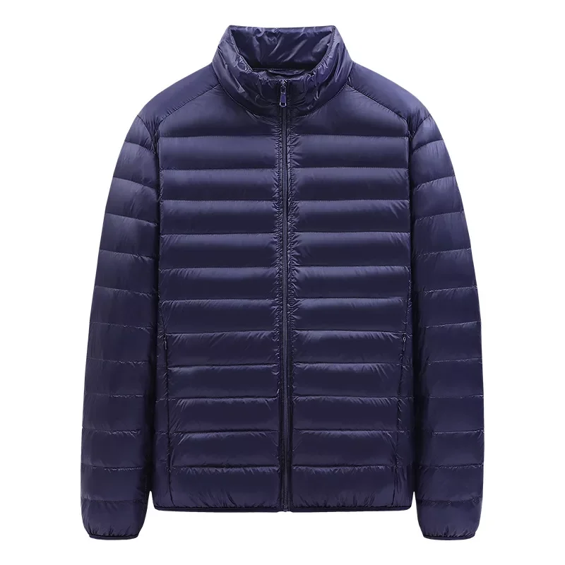 Breathable Coat All-Season Men Hooded Solid Jackets Ultra Lightweight Packable Down Water Wind-Resistant