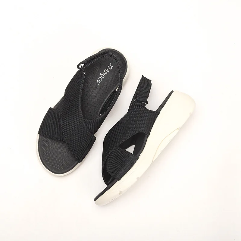 Удобная женская обувь женские сандалии большой размер 2025 летние сабо на каблуке