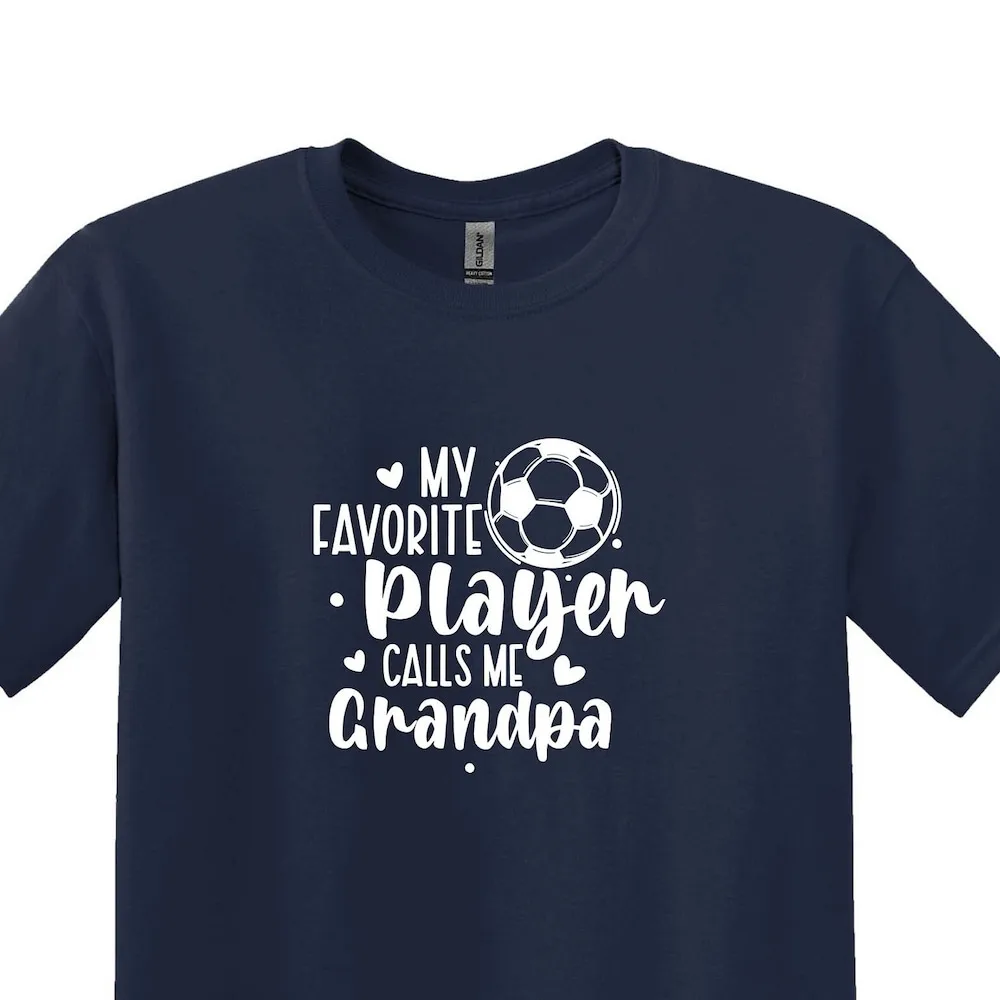 Мой любимый футбольный игрок звонит мне дедушкой футболка спортивная одежда