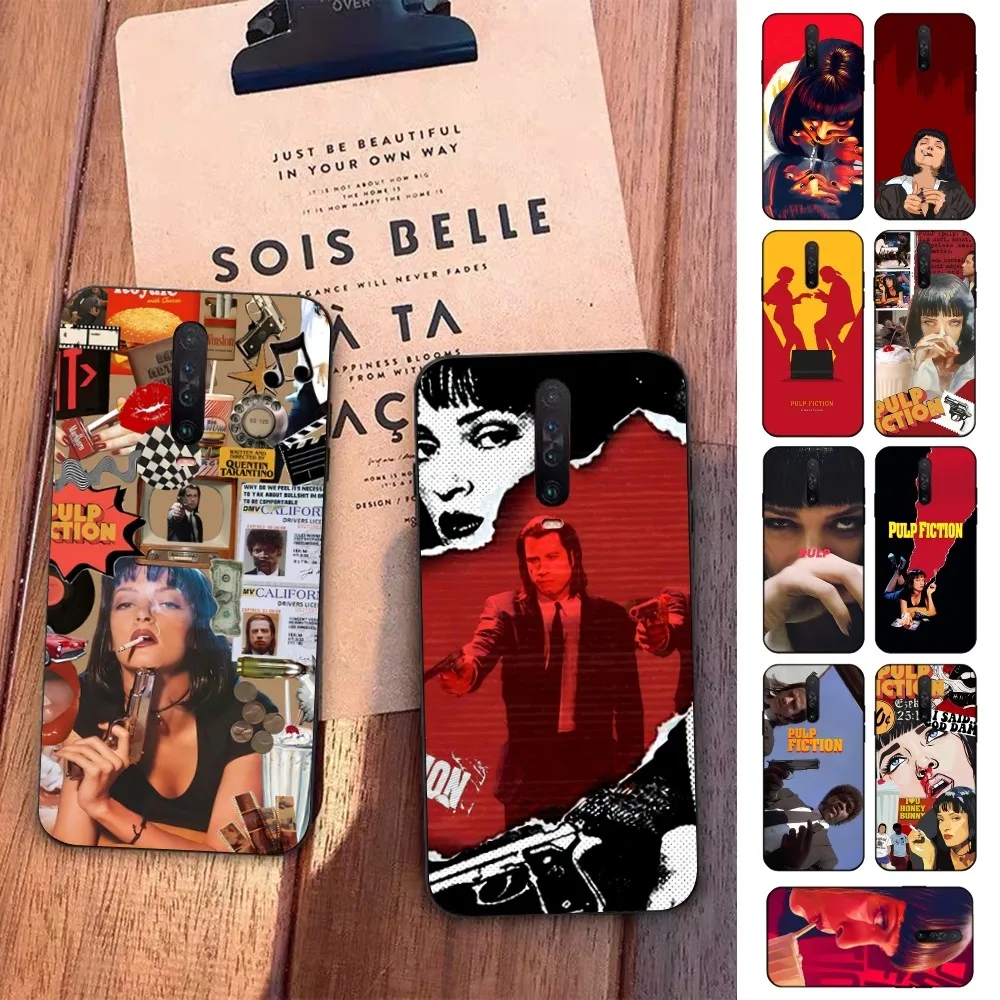 Movie P-Pulp F-Fiction Phone Case For Redmi 5 6 7 8 9 10 plus pro A GO K20 K30 K40 F3 Fundas
