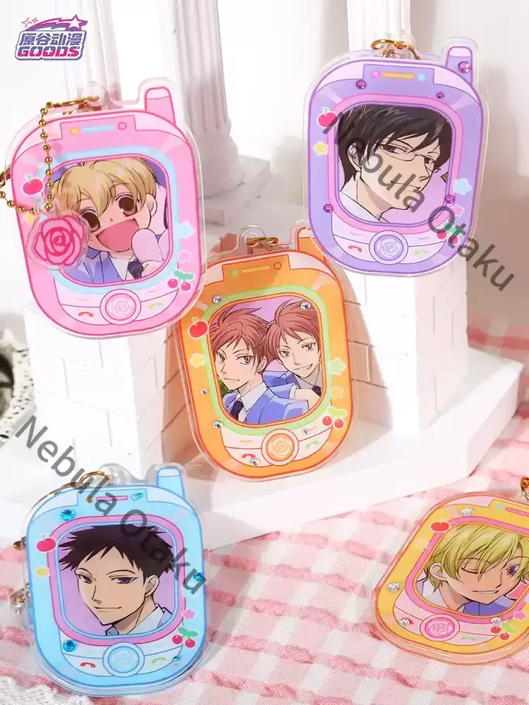 Фото Акриловый брелок-подвеска для рюкзака Ouran High School Host Club с Кёё Отори и Харухи Фудзиякой, косплей-аксессуар, подарок, аниме-товар (легальная копия) №3