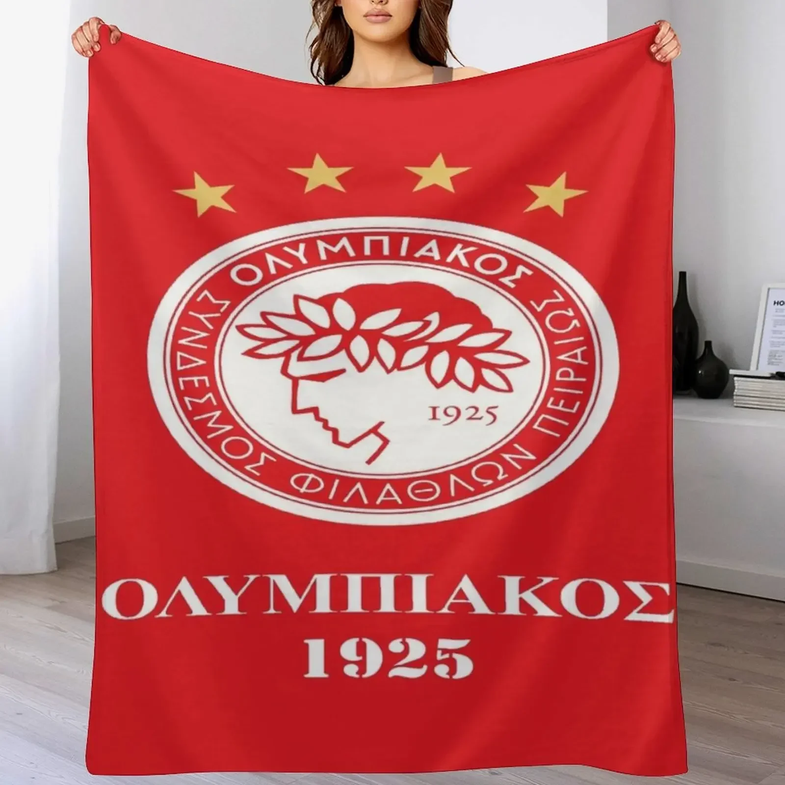 OLYMPIAKOS PIRAEUS FC Плед Одеяло Пикник Постельное белье Кровать Модные одеяла