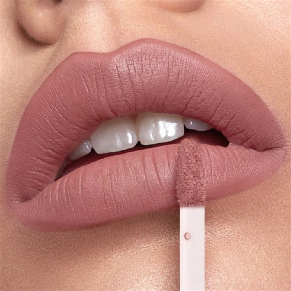 

12-цветный бархатный матовый блеск для губ, стойкий женский сексуальный Макияж для губ, водостойкий блеск для губ, не выцветает, косметика