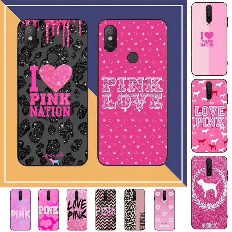 

PINK LOVE PINK Phone Case for Redmi Note 8 7 9 4 6 pro max T X 5A 3 10 lite pro