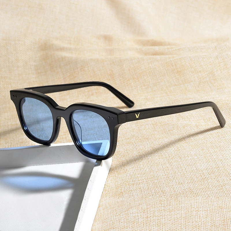 

Очки солнцезащитные для мужчин и женщин UV-400, модные квадратные солнечные очки синего, красного, желтого цвета, в Корейском стиле, роскошные ...