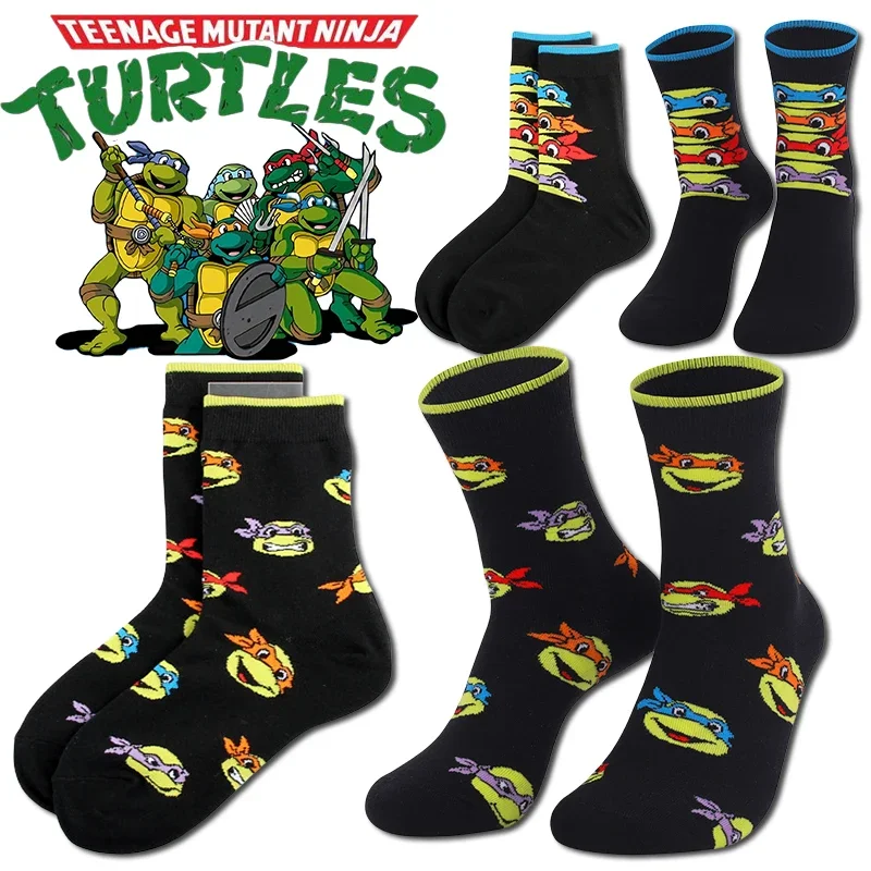 Носки-Черепашки-ниндзя TMNT повседневные спортивные носки креативные модные