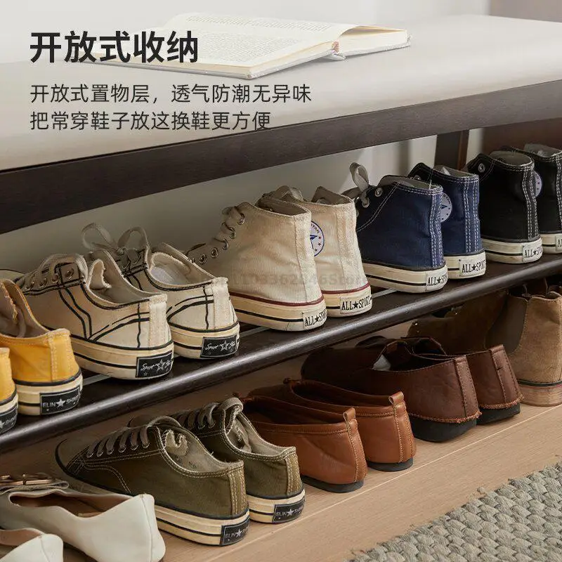 Табурет для смены обуви из цельного дерева домашний табурет переноски низкий