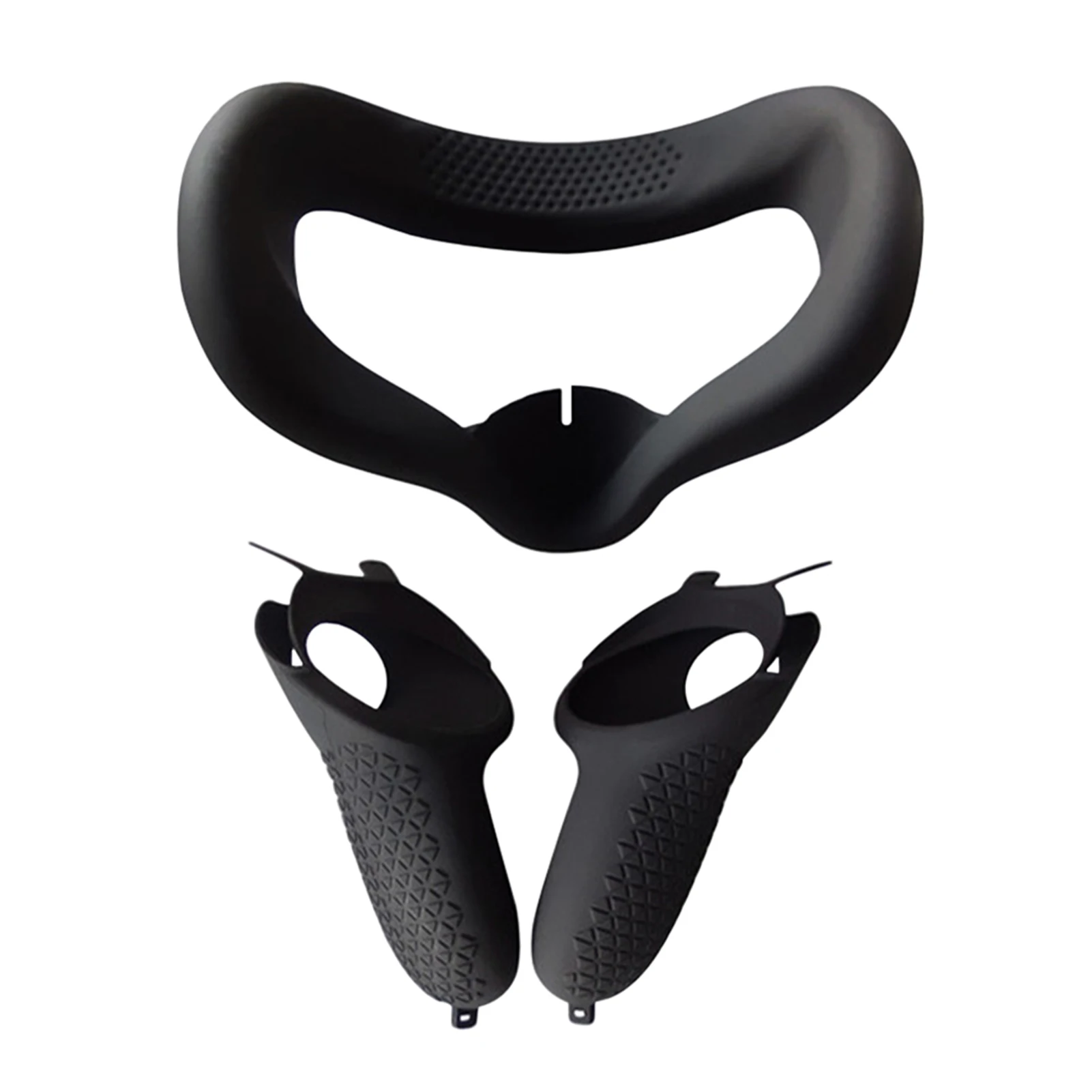 

VR Accessories Eye Cover Soft Face Pad Set Silicone Wrist Strap Protective Rocker Cap Replacement Cushion Mat For Oculus Quest 2