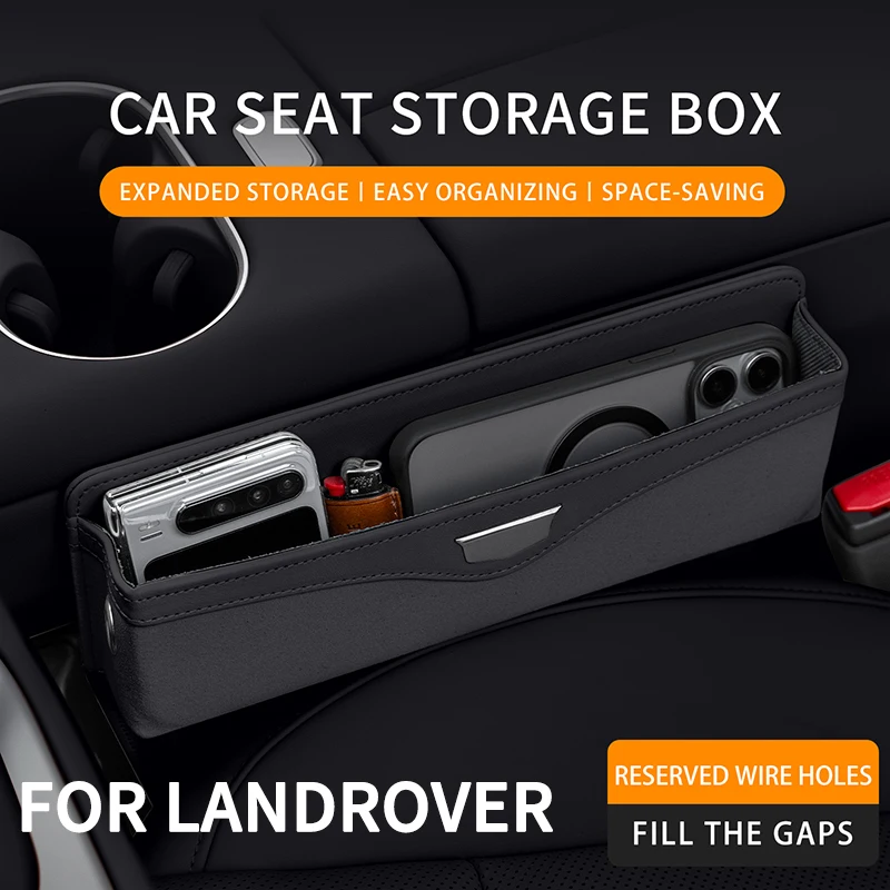 Фото Для Land Rover Freelander, Discovery, Evoque, Autobiography, Sport 2020–2026, Defender: органайзер-вкладыш в зазор сиденья автомобиля, карманы для хранения, ящик для хранения №5