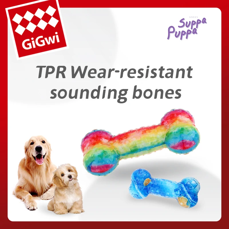 

GiGwi Dog Toys G-BLINK Series Bite Resistance Bouncy Pets Toy for Small/Medium Dogs for Puppy Molar Bite Resistant Sounding Toys