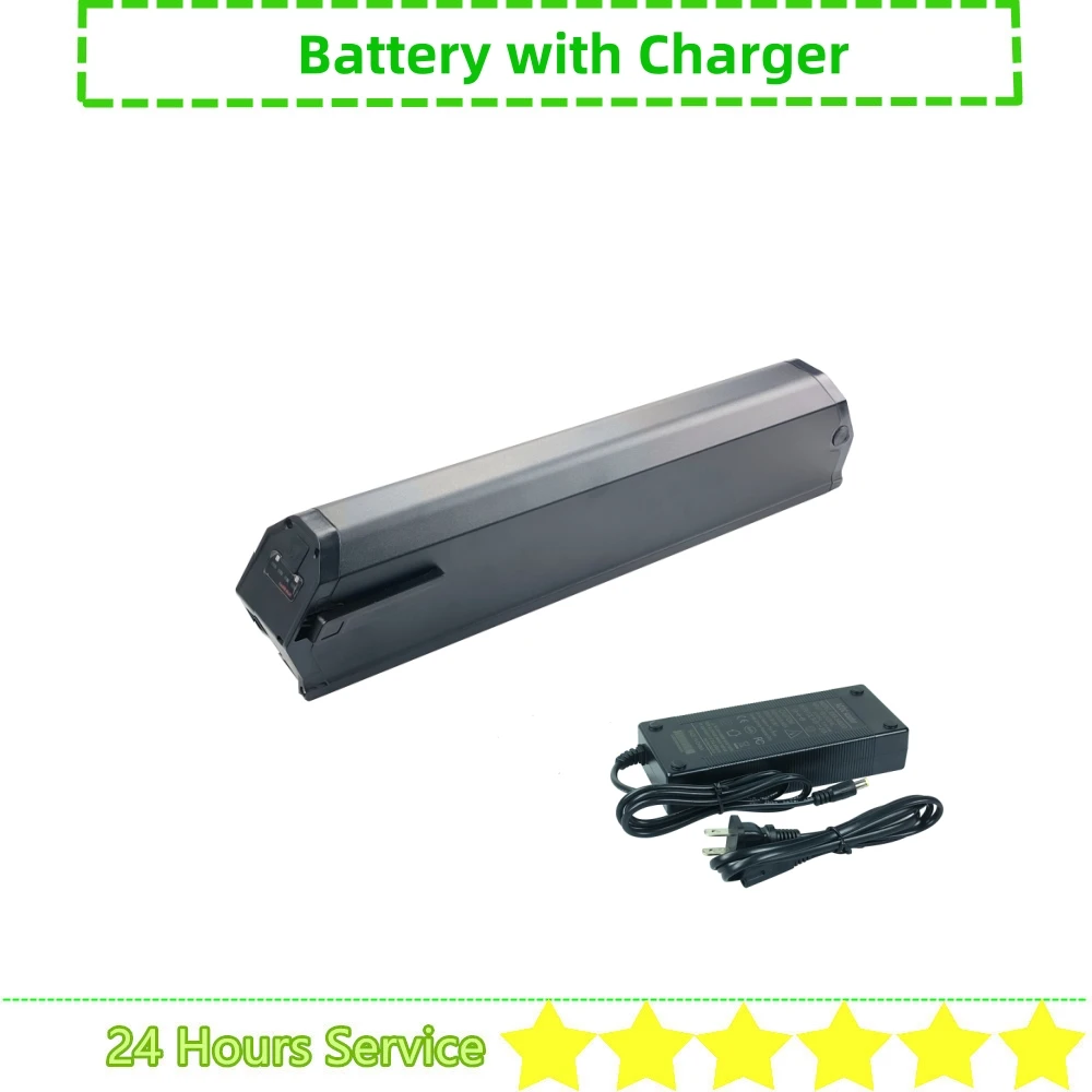 Полускрытая батарея для электровелосипеда Akez стартер 48 В 36 10 4 Ач 13 14 15 6 17 5 20 21