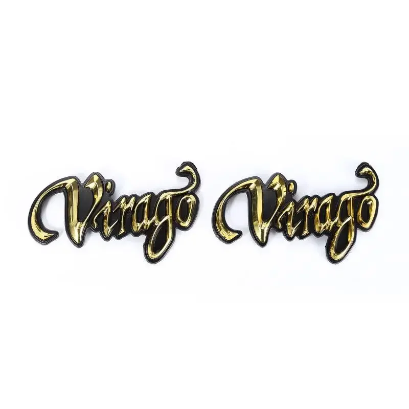 Новинка 1 пара золотистых наклеек на бензобак для YAMAHA VIRAGO XV125 250 400 535 700