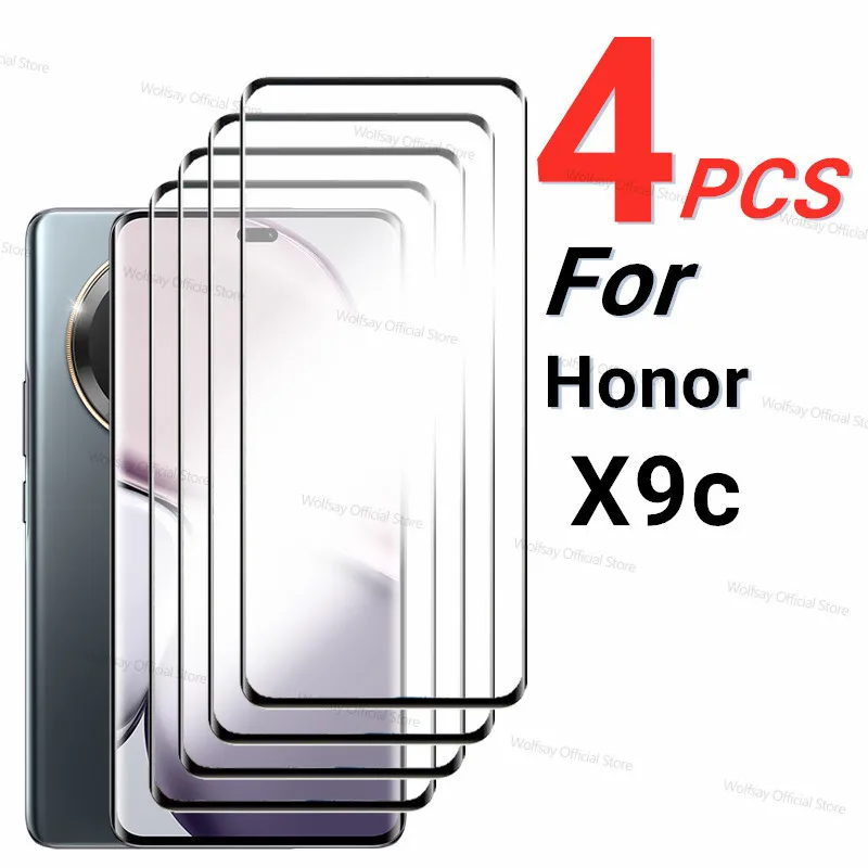 2/4 шт. 3D стекло с изогнутыми краями для Honor X9c Защитная пленка экрана 5G из