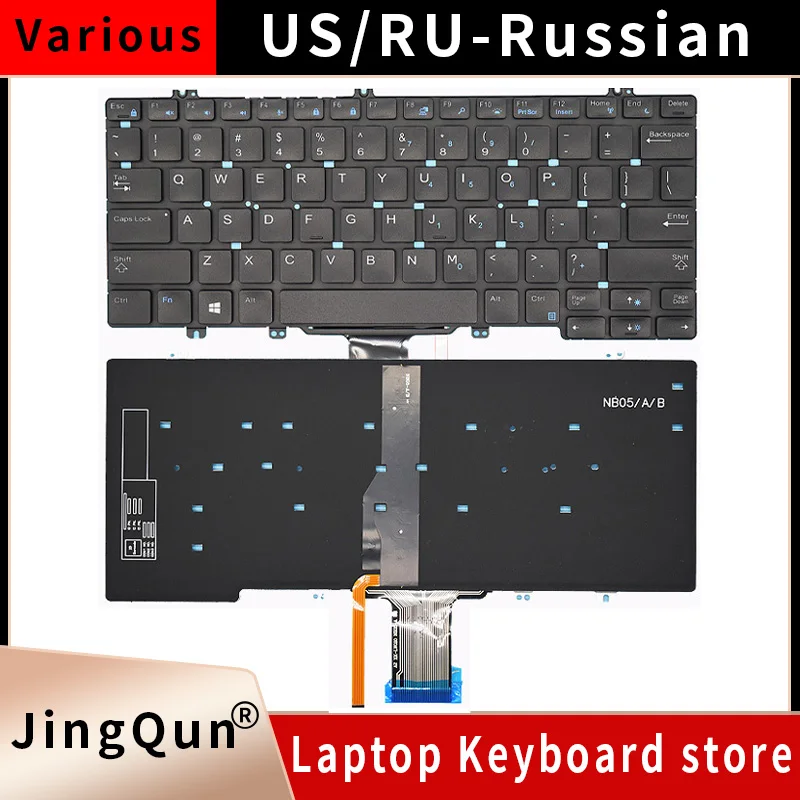 Фото Русская клавиатура для DELL E5280 E7280 E7380 E7220 Latitude 5290 7290 7380 7389 7390 5288 5289 E7390 E7290 E5290 №1