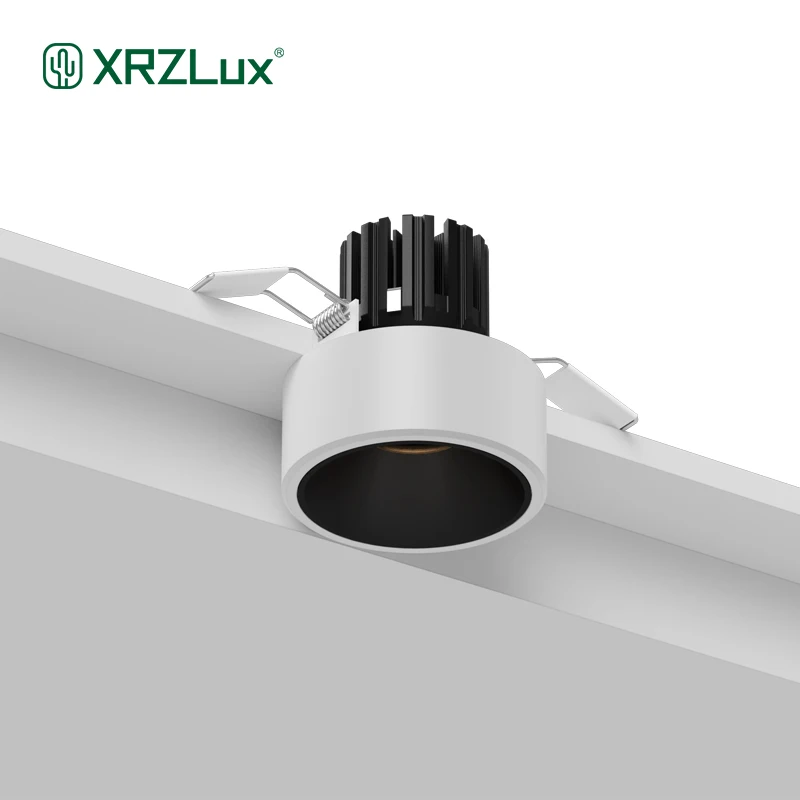 XRZLux Ultra Thin Led Downlight Surface Mount Ceiling Lamps 10W Semi-recessed Anti-glare LED Spotlights AC110/220V Ceiling Light