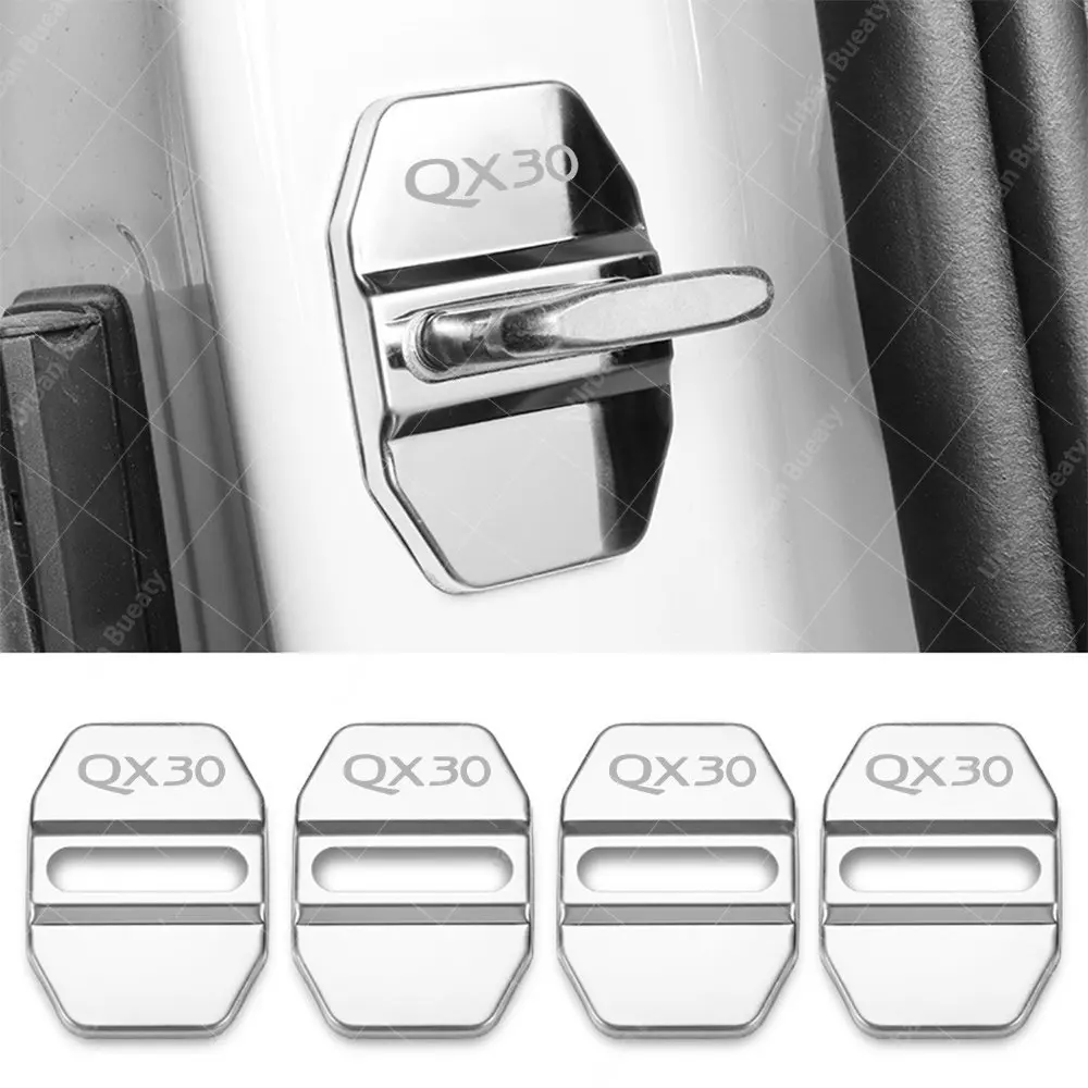 

Крышка дверного замка автомобиля автомобильные эмблемы чехол для Infiniti FX37 FX50 G35 G37 Q50 Q60 QX30 QX55 QX60 QX80 QX56 автомобильные аксессуары для стайлинга
