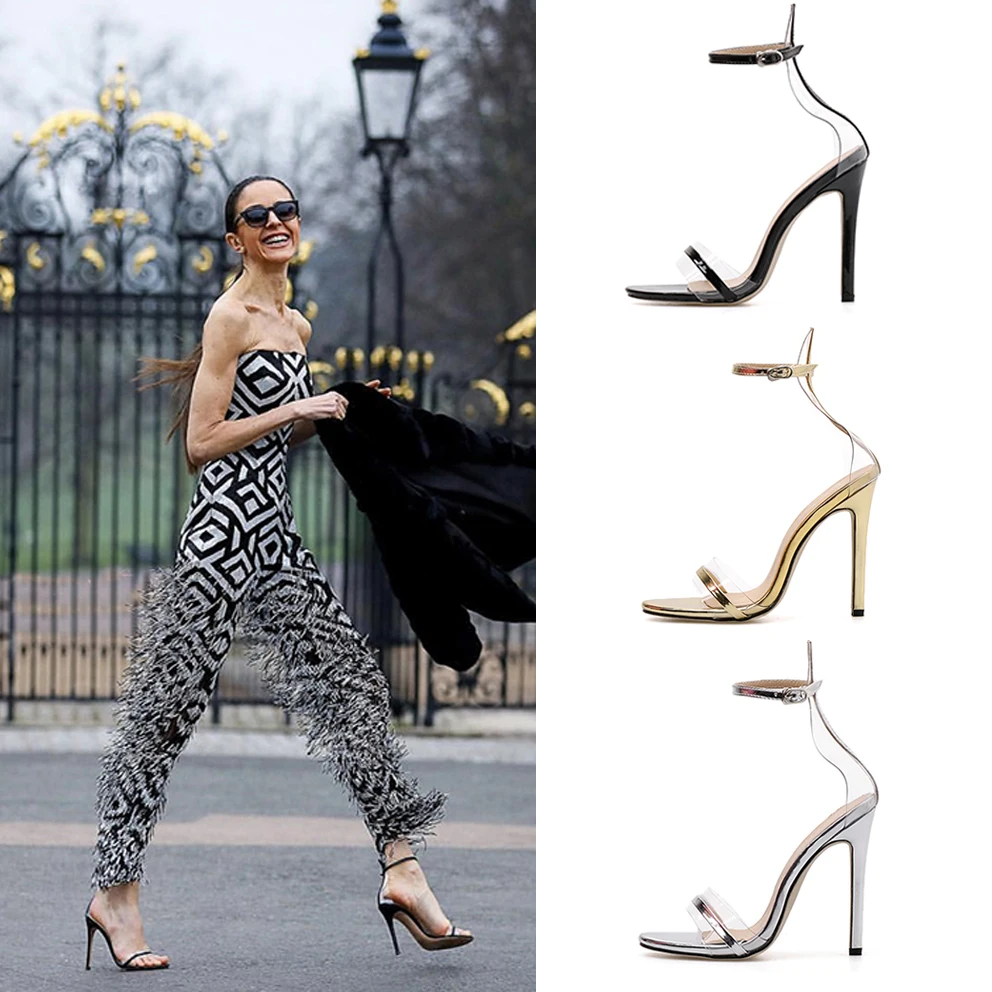 Новый стиль многие звезды любят интерпретировать крутые сандалии на высоком