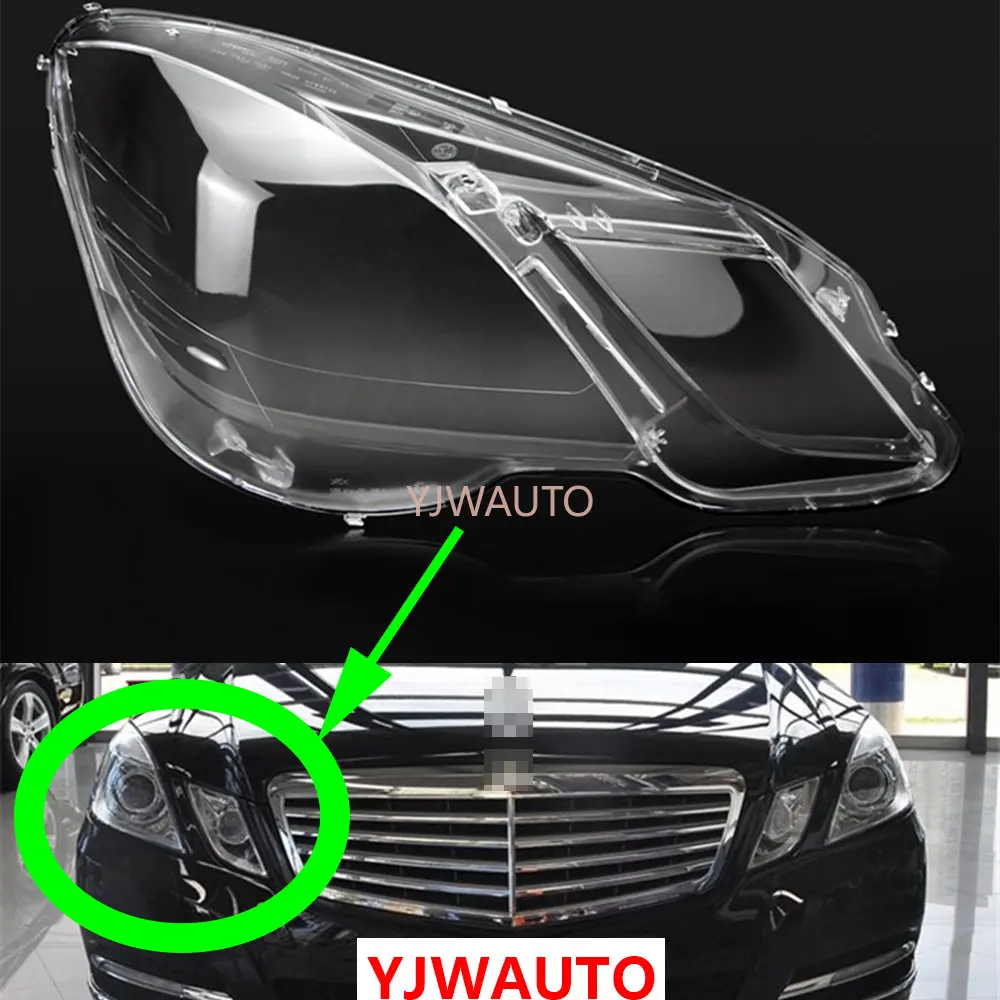 Headlight Lens For Mercedes-Benz W212 E200 E260 E300 E350 2009 ~2013 Headlamp Cover Car Glass Replacement Front Head Auto Shell