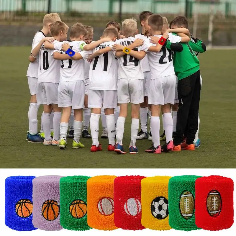 

1Pcs Wrist Sweatband Kids Basketball Sport Wristband Baseball Gym Wrist Brace Absorbent Sweat Bands Sports Accessories