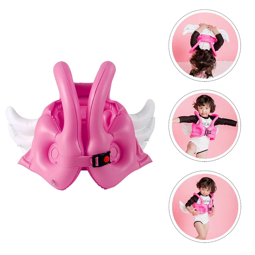 

Angel Wings Swim Ring Infant Swim Float Inflatable Swimming Float Lounger Thickened Pvc Kids Lounger Child