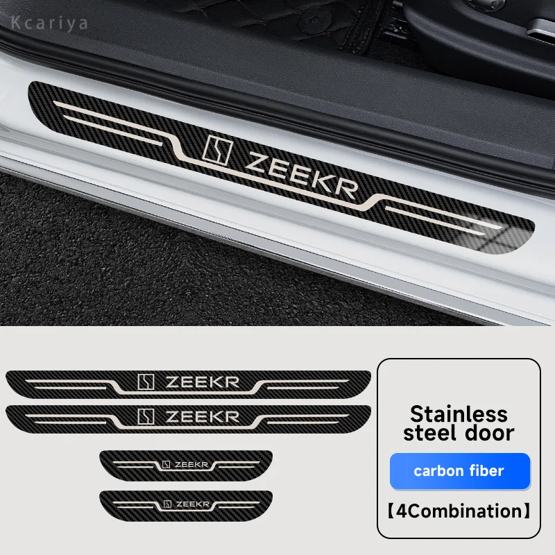 

Placa de desgaste de puerta de acero inoxidable para coche, для ZEEKR X 001 007 009 2023-2024 accesorios de coche