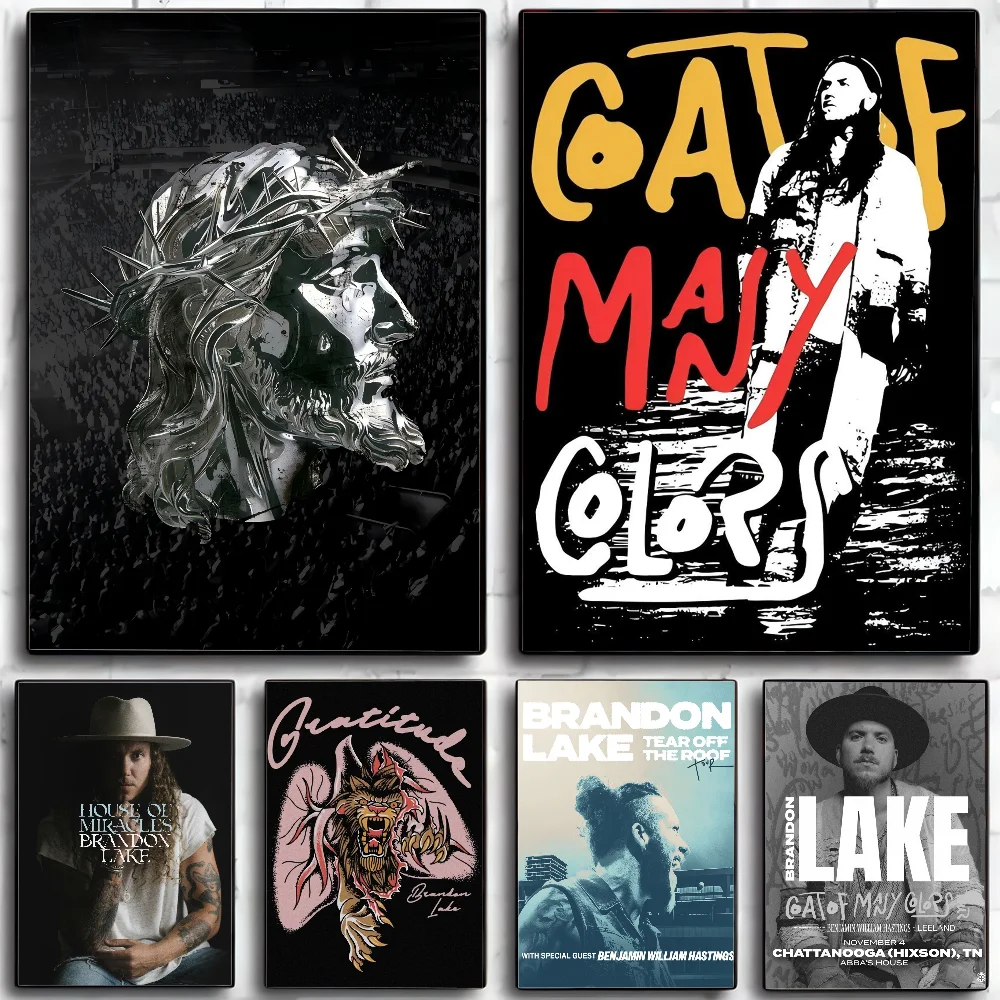 Ch-Christian Worship Singer Brandon La-Lake Poster Wall Art Home Decor Room Digital Painting Living Restaurant Kitche