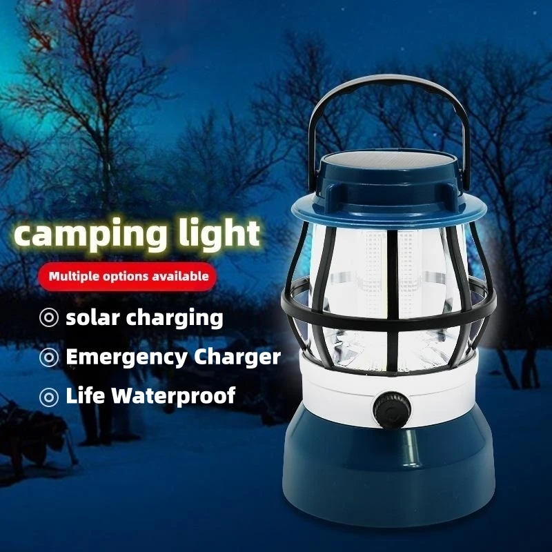 

New Camping Camping Retro Horse Light Tent Light Outdoor Light Portable Illumination rechargeable light lámpara camping