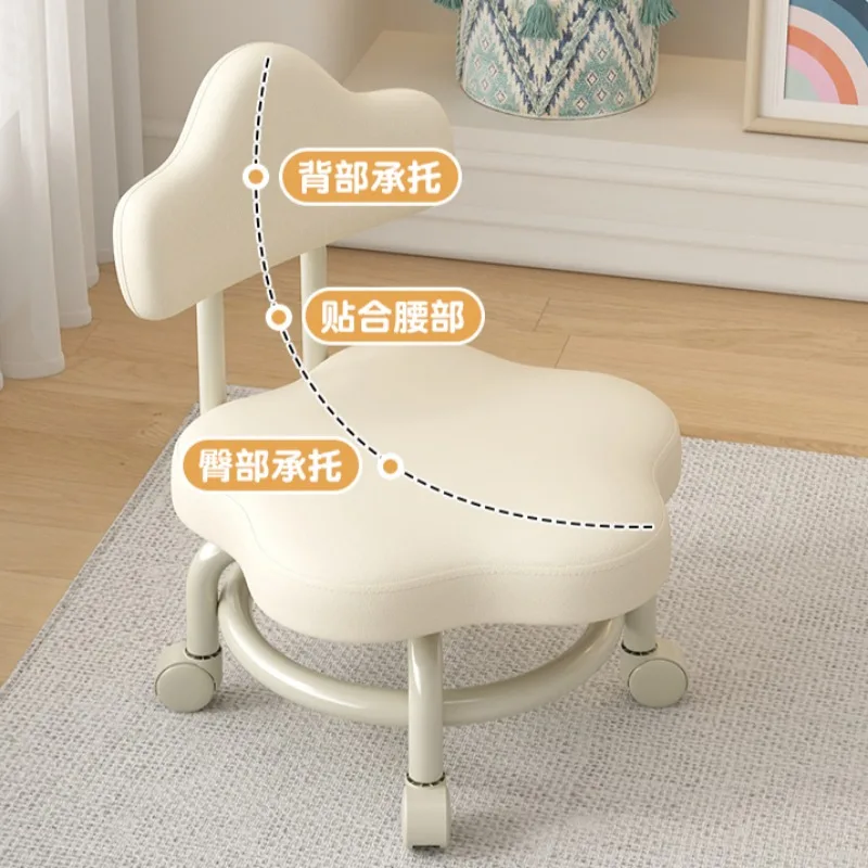 Универсальный маленький стул с колесиками низкий для дома и детей мягкой сумкой