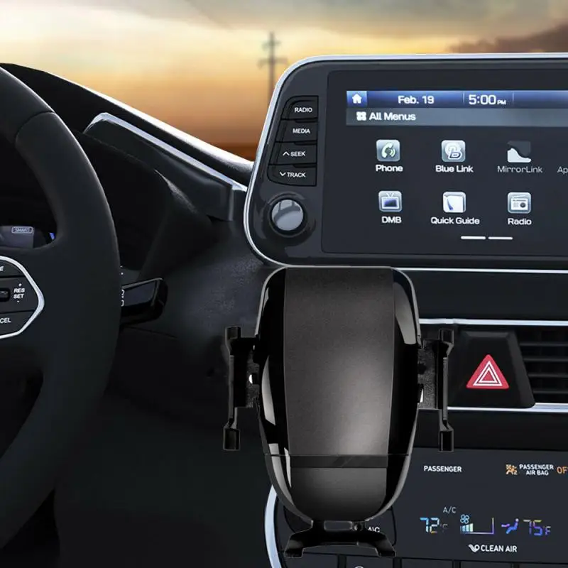 

15W Qi Wireless Car Phone Charger Dock Holder Bracket For IPhone 11 11Pro 8 X 8Plus XS XR 360-Degree Rotating Cradle Holder