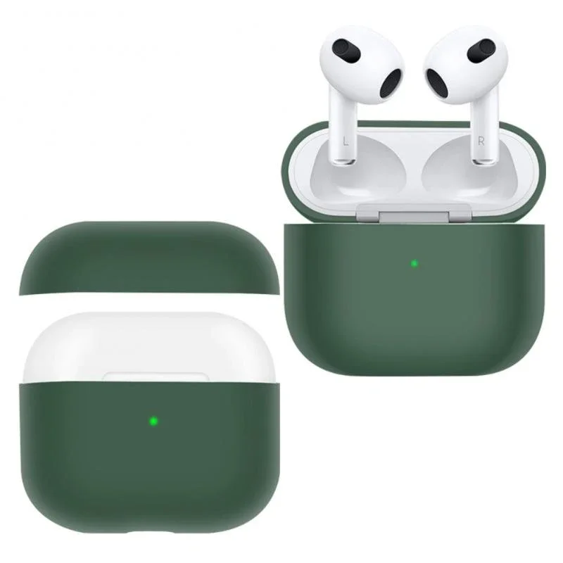 Силиконовый Защитный Мягкий Чехол Для Беспроводных Наушников Airpods 3-го Поколения