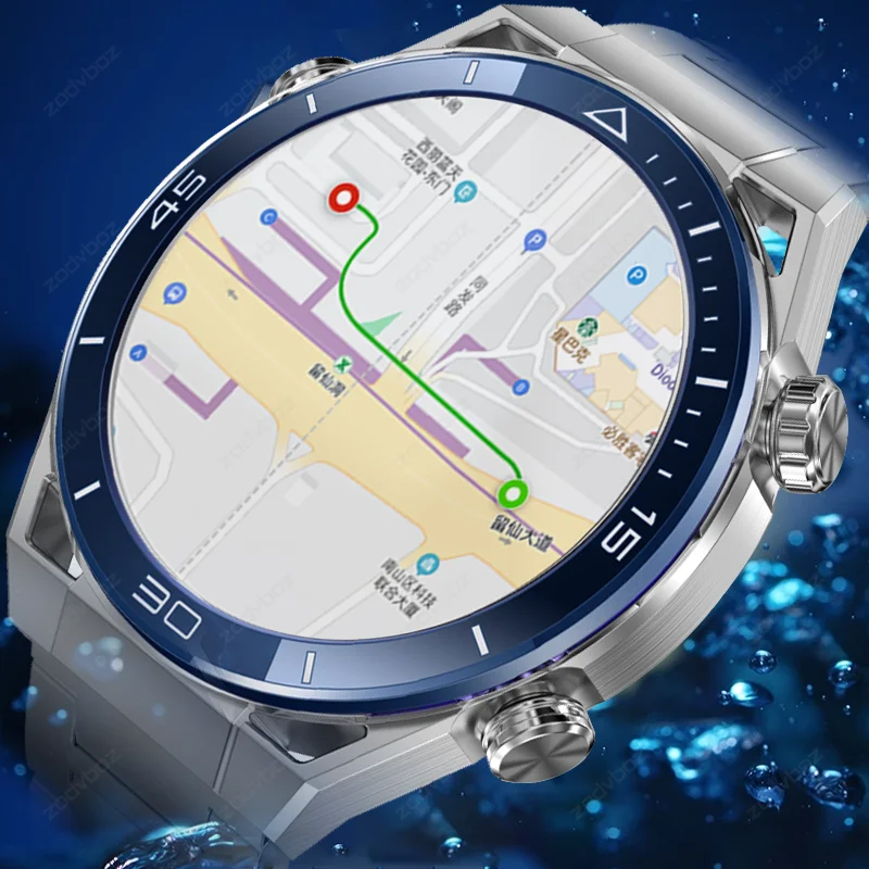 

2023 Sport Smart Watches Men 1.5 Inch HD Large Display Voice Calling GPS Compass Waterproof Smartwatch For Huawei Watch Ultimate