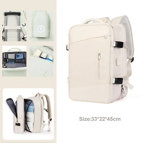 Дорожный рюкзак Buylor для мужчин и женщин, вместительный школьный ранец для ноутбука с Usb-зарядкой, деловой портфель для поездок