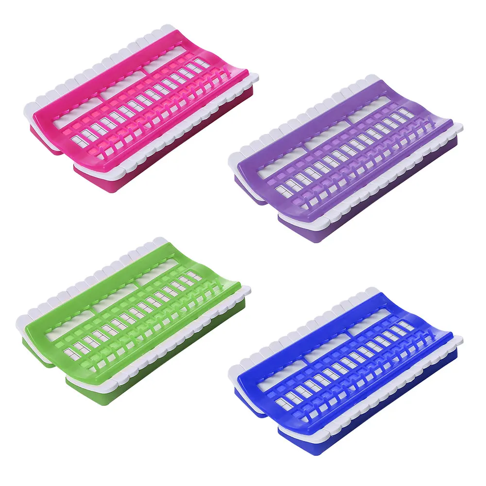 

30-Bit Cross Stitch Row Line Tools Embroidery Floss Thread Organizer Needles Holder Thread Arranging Device Sewing Accessories