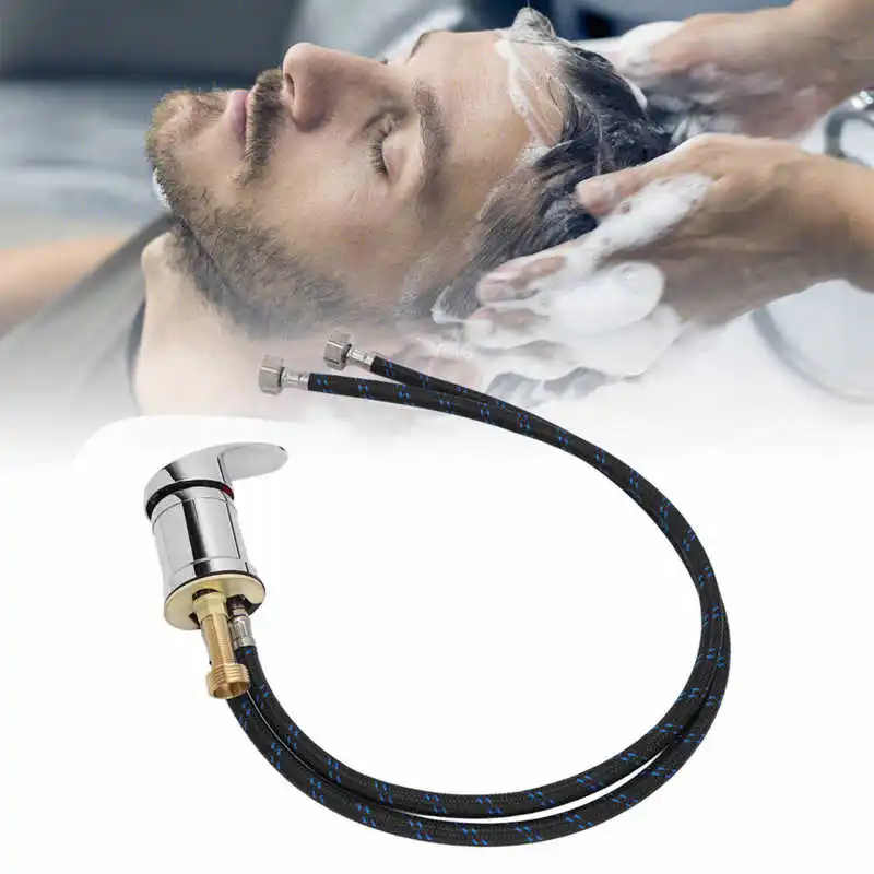 

Salon Shampoo Basin Faucet Mixing Valve Professional Shampoo Bowl Faucet Hose for Shampoo Bed