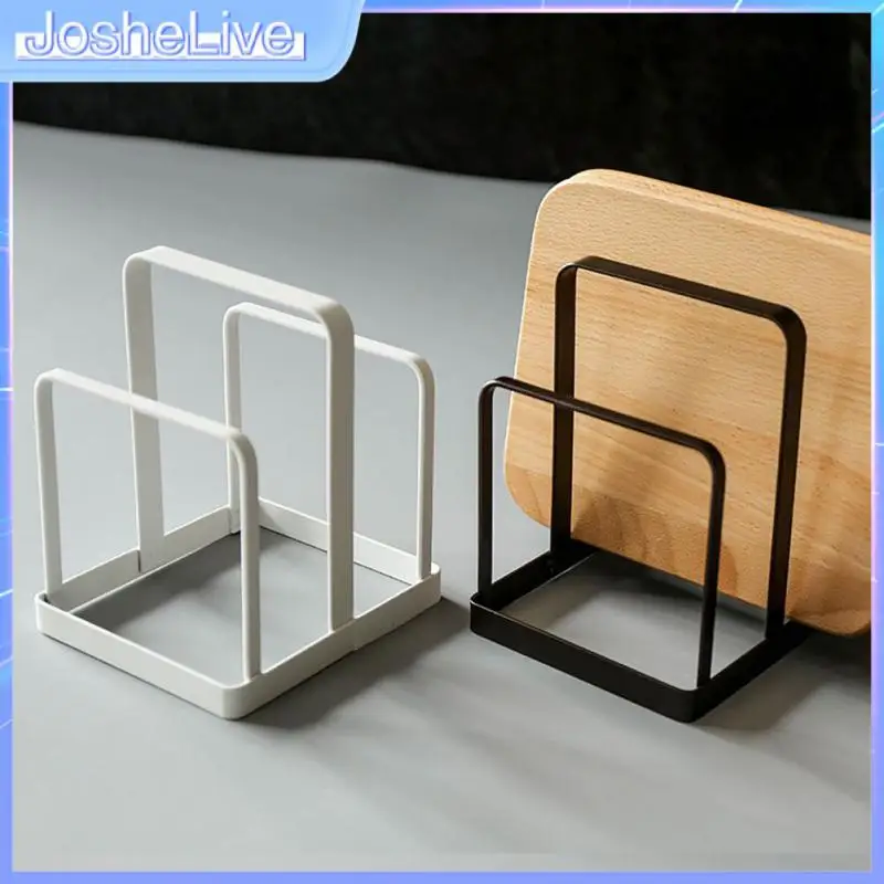 

Simple Wrought Iron Kitchen Utensils Cutting Board Rack Creative Cutting Board Rack Kitchen Racks Household Frosted Drain Rack