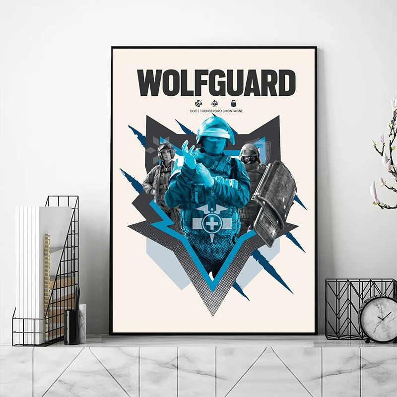 Популярные постеры для видеоигр Шесть осад игровые персонажи принты печать на