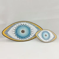 acrylic turkish blue evil eye wall hanging pendant ornament home decor fengshui craft with round eye design good luck gift