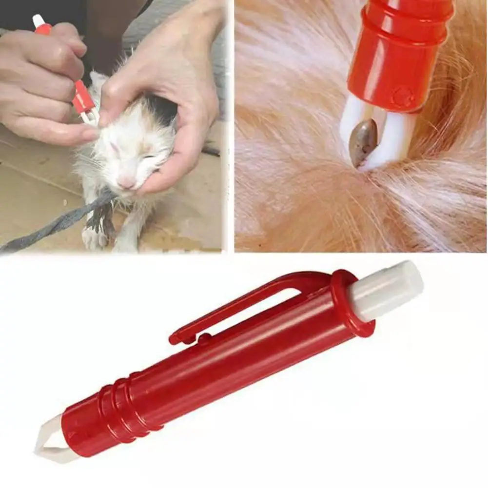 

Pet Cat Dog Ticks Fleas Remover Pen Sensitive Removing Ticks Tool Hair Care Product Necessary Tools