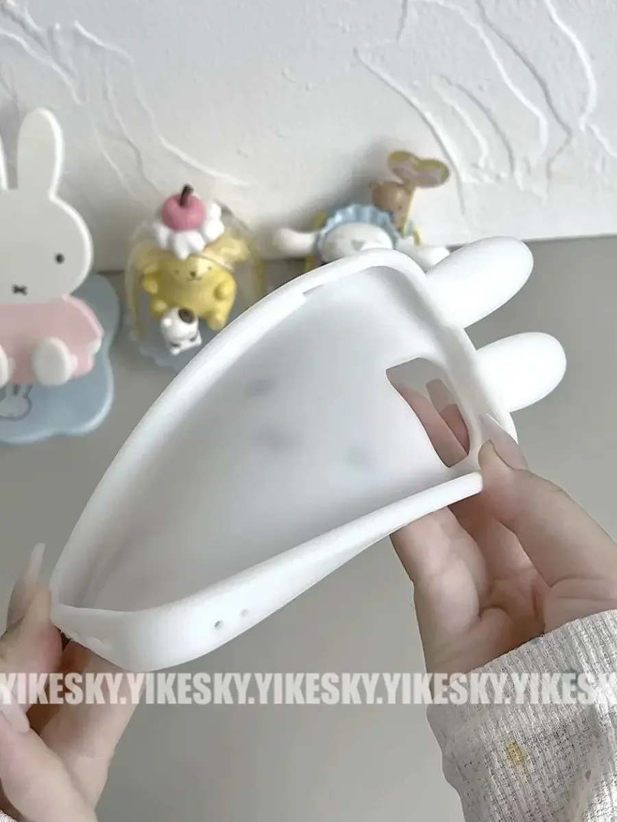 Фото Kawaii Miffy Iphone 11/12/13/14/15/16ProMax чехол для телефона силиконовый милый противоударный простой универсальный мягкий чехол Рождественская игрушка в подарок №4