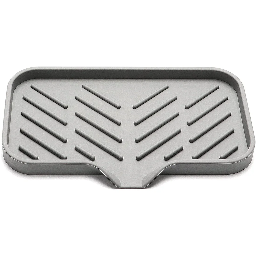 

Silicone Kitchen Soap Tray, Sink Tray Drain Sponge Rack, Sink Storage Tray, Used for Sponge Soap Dispenser Scrubber