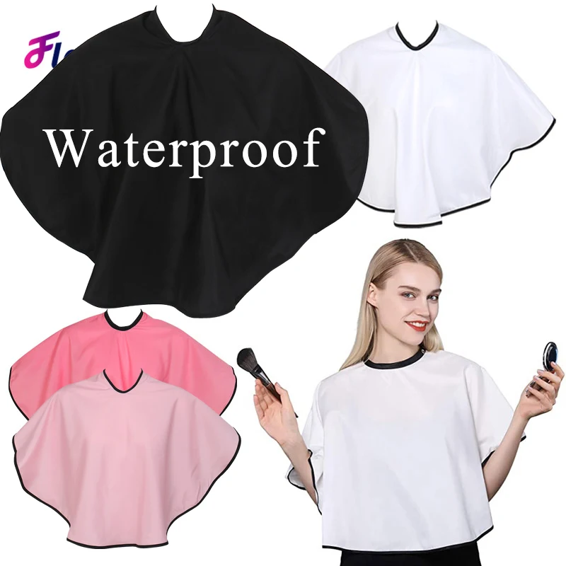 Фото Must Have Makeup Cape Hair Cutting Barber Cape Waterproof Haircut Bibs Dye Hair Aprons Cape Professional Hair Styling Tool №1