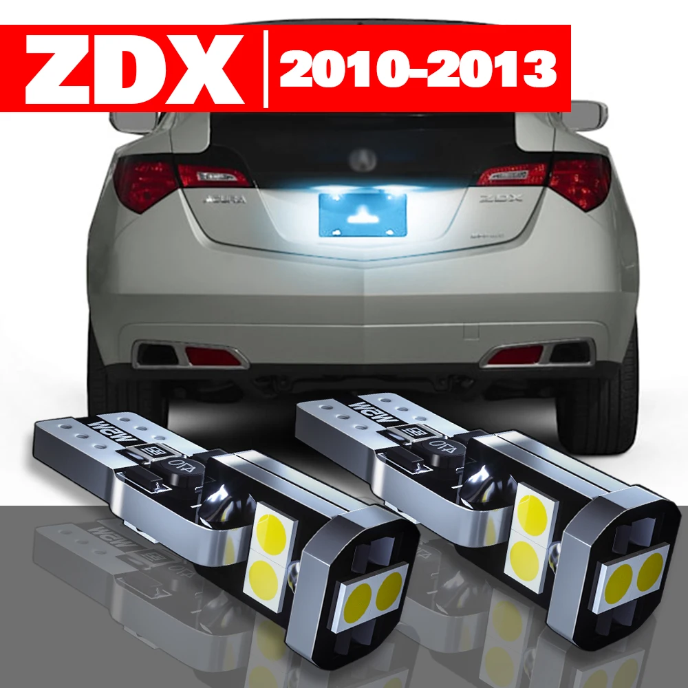 

For Acura ZDX 2010-2013 Accessories 2pcs LED License Plate Light 2011 2012