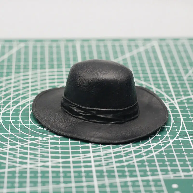 

1/6 Soldier Accessories Western Retro Black Top Hat Model for 12" Doll