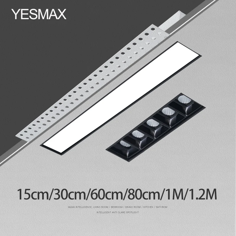 

YESMAX Recessed Grille Lights Living Room Embedded Lamp