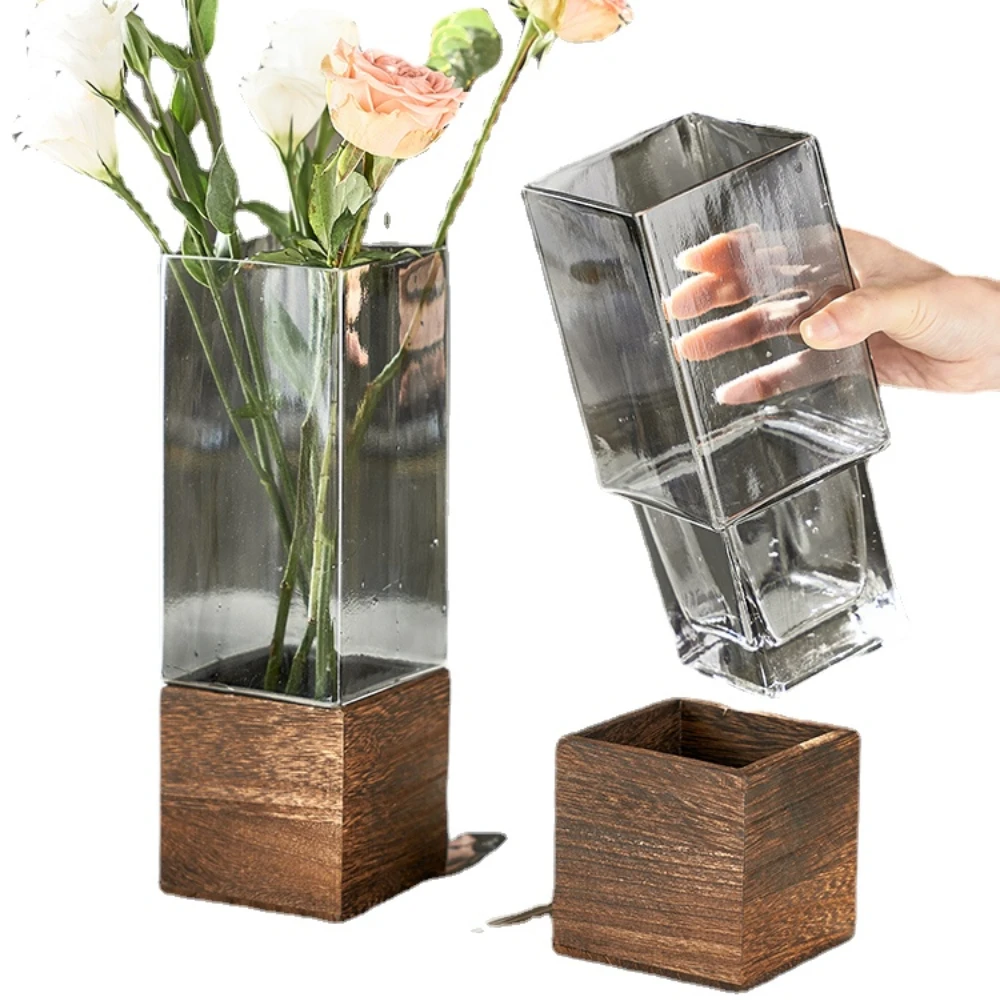 

Simple Creative and Slightly Luxury Decoration New Retro Vase Glass Flower Arrangement Water Flower Cultivation Living Room