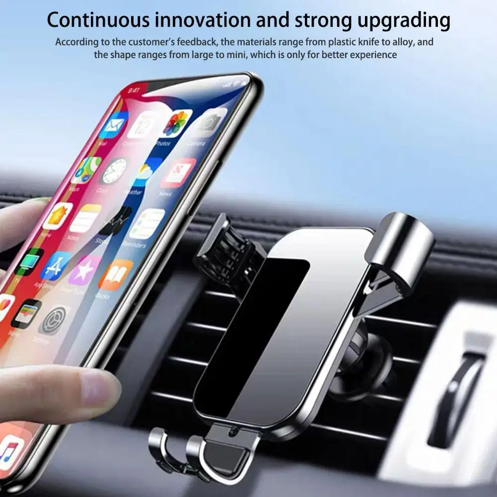

Gravity Car Phone Holder Mobile Stand Smartphone GPS Support Mount For iPhone 12 11 Samsung Huawei Xiaomi 2022