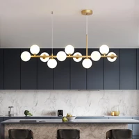 modern nordic led chandelier for living room dining room kitchen bedroom pendant lamp glass ball ceiling design hanging light g9