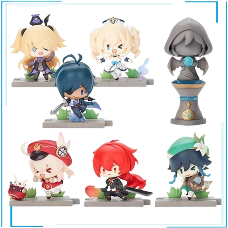 

Genshin Impact Anime Figure Paimon Klee Kawaii Action Figures Genshin Figurine Collections Model Kids Toys Children's Day Gifts